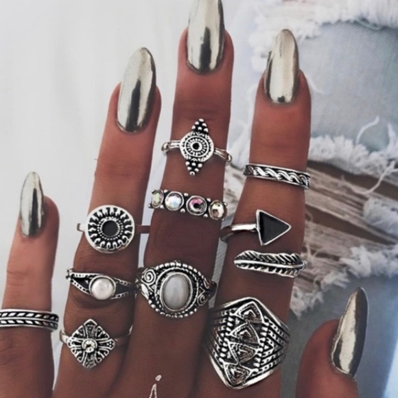 NWT | Boho Rings Set - Picture 2 of 6